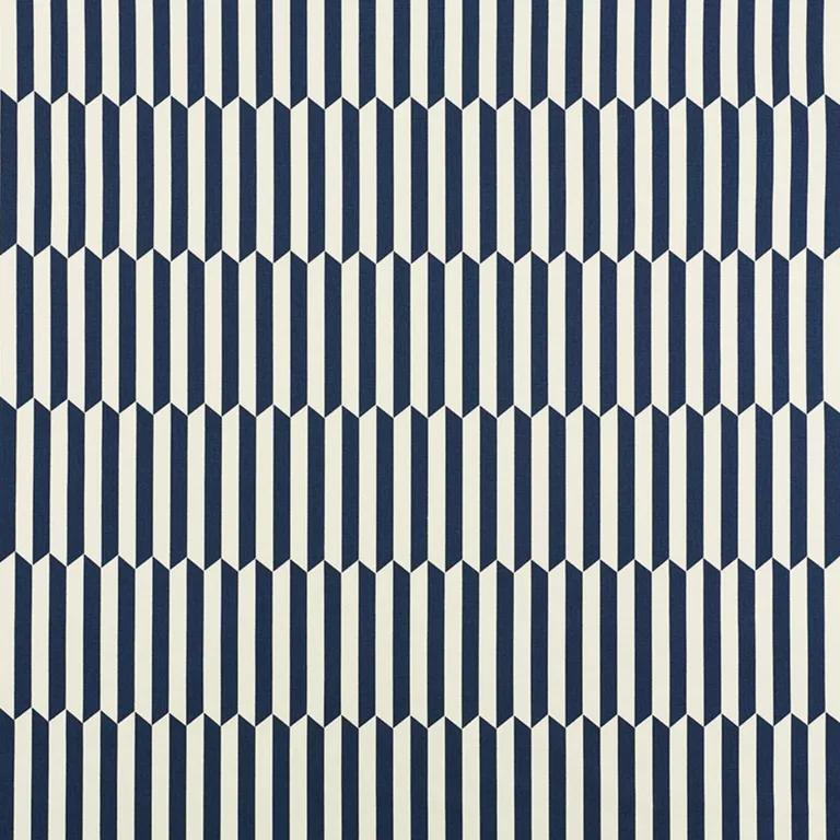 Schumacher 176404 Maxwell Navy fabric swatch