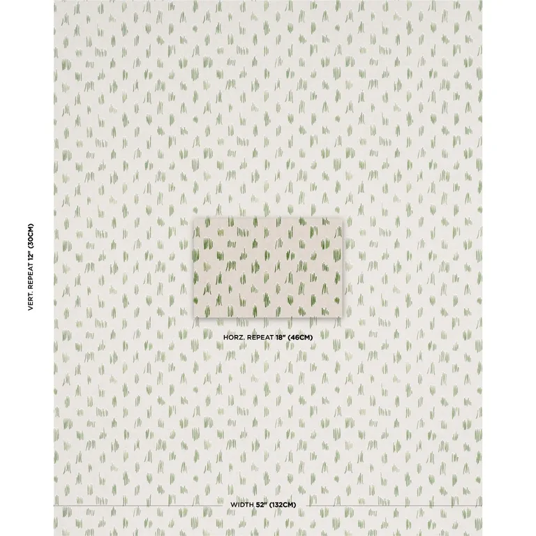 Schumacher 84391 Meadow Button Hand Embroidery Neutral fabric swatch