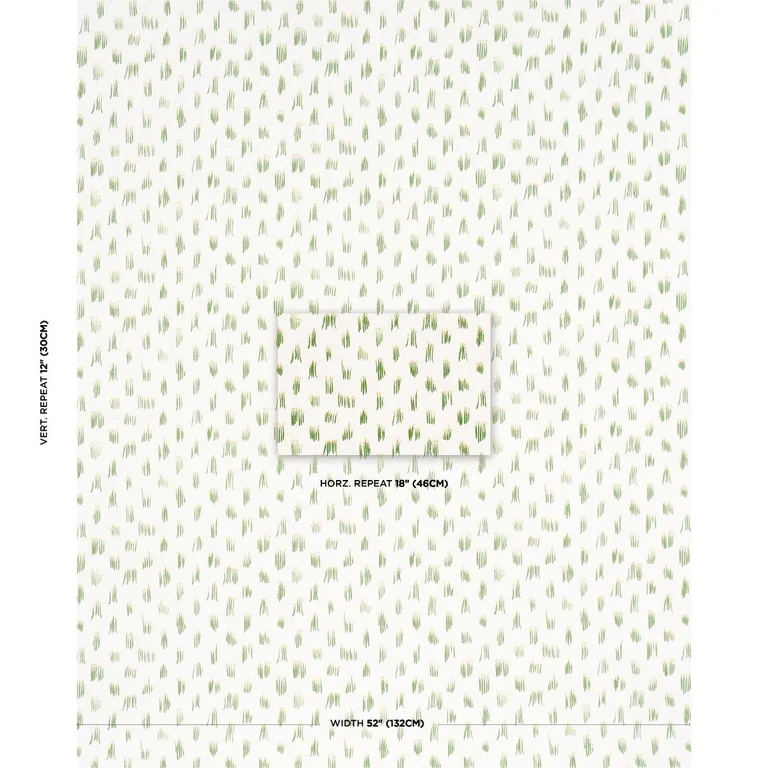 Schumacher 84390 Meadow Button Hand Embroidery Yellow fabric swatch