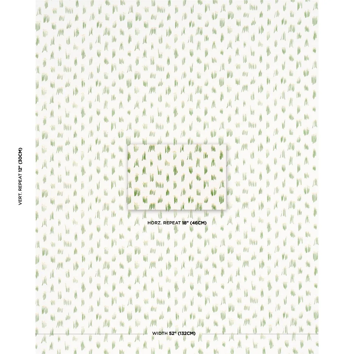 Schumacher 84390 Meadow Button Hand Embroidery Yellow fabric swatch