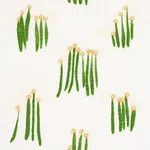 Schumacher 84390 Meadow Button Hand Embroidery Yellow fabric swatch