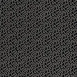Schumacher 67605 Meander Embroidery Black fabric swatch
