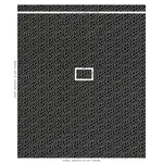 Schumacher 67605 Meander Embroidery Black fabric swatch