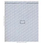 Schumacher 67603 Meander Embroidery Blue On Ivory fabric swatch