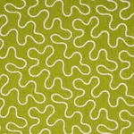 Schumacher 67604 Meander Embroidery Leaf fabric swatch