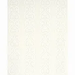 Schumacher 67640 Medici Embroidered Sheer Blanc fabric swatch