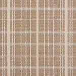 Schumacher 87690 Merrick Performance Plaid Beige fabric swatch
