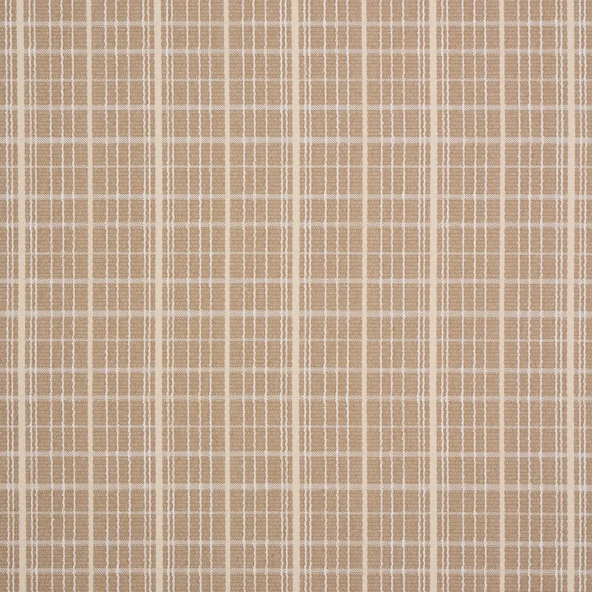 Schumacher 87690 Merrick Performance Plaid Beige fabric swatch