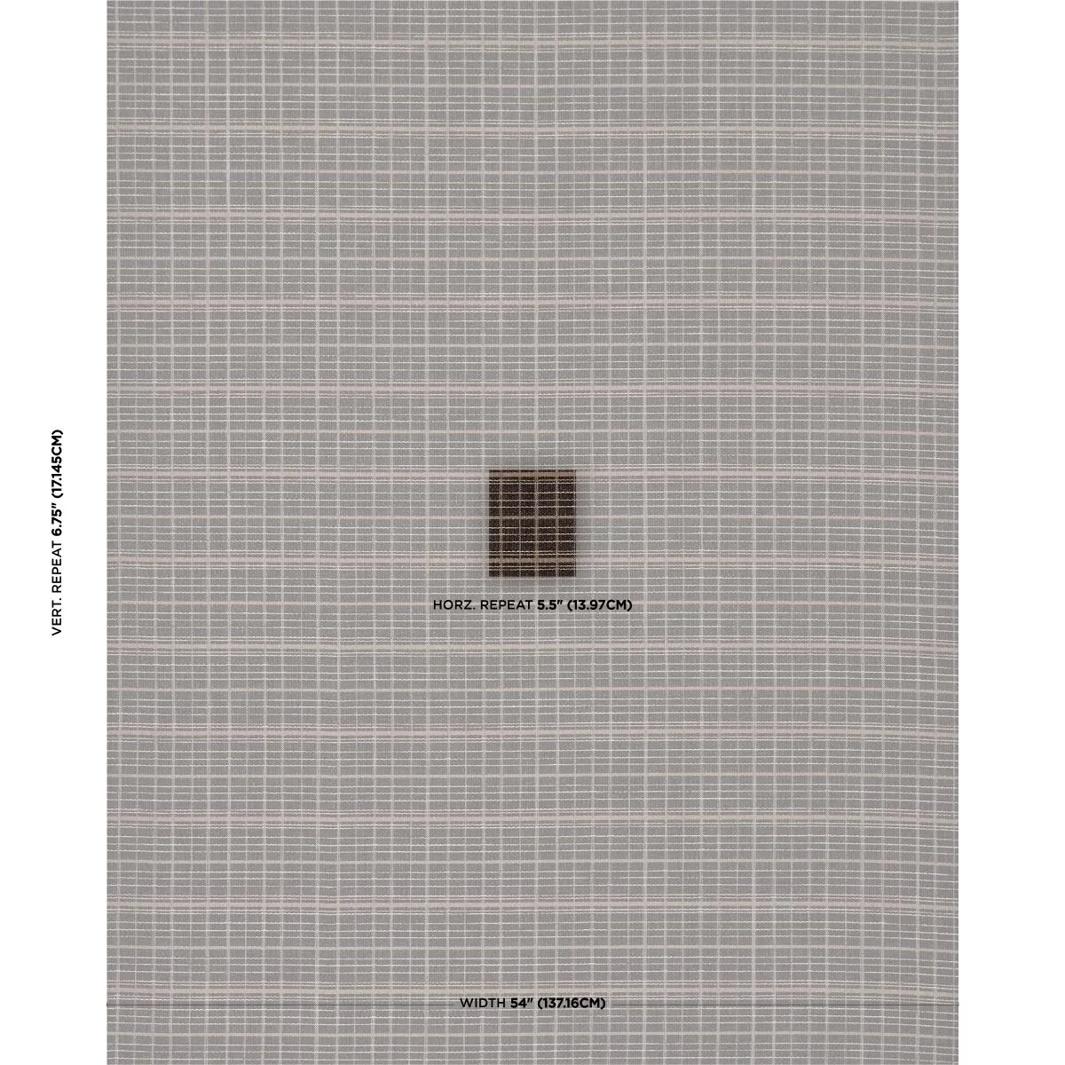 Schumacher 87691 Merrick Performance Plaid Brown fabric swatch