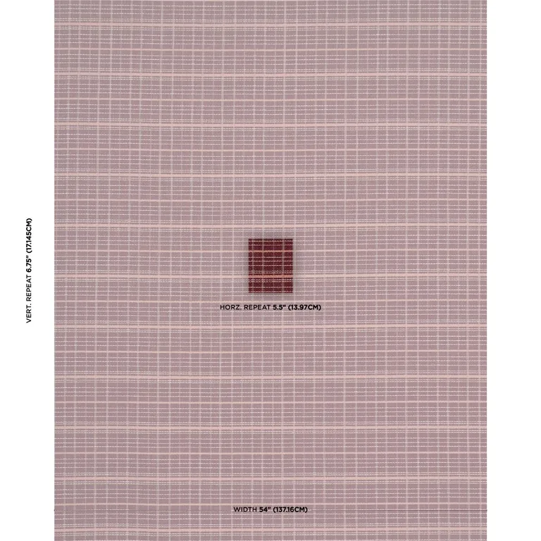 Schumacher 87693 Merrick Performance Plaid Garnet fabric swatch