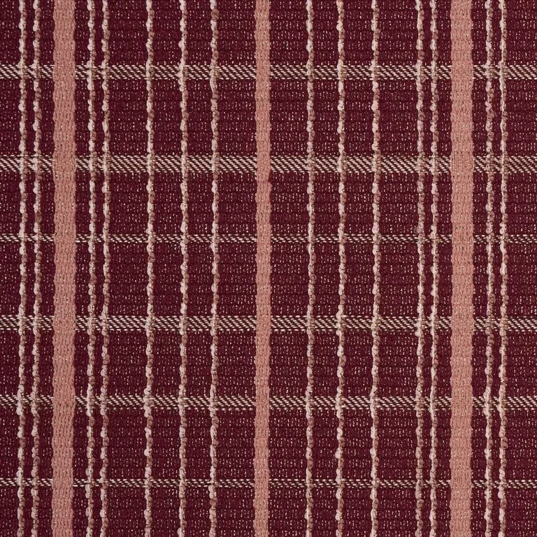 Schumacher 87693 Merrick Performance Plaid Garnet fabric swatch