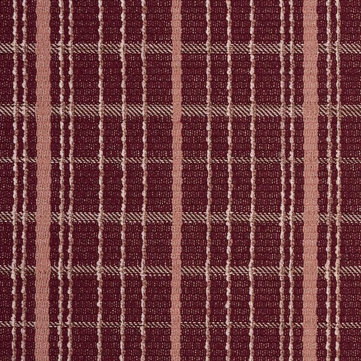 Schumacher 87693 Merrick Performance Plaid Garnet fabric swatch