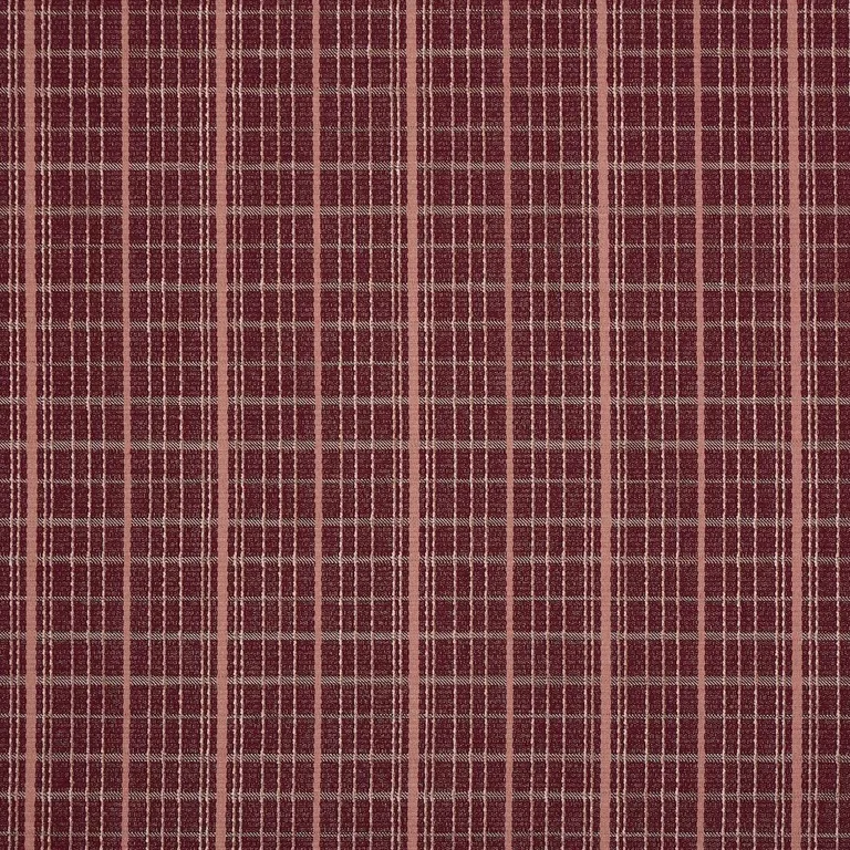 Schumacher 87693 Merrick Performance Plaid Garnet fabric swatch