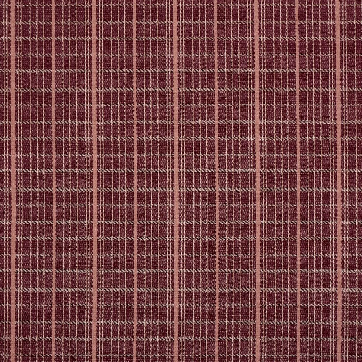 Schumacher 87693 Merrick Performance Plaid Garnet fabric swatch