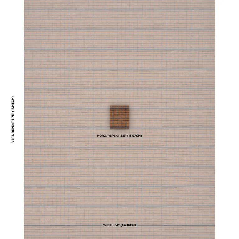 Schumacher 87692 Merrick Performance Plaid Sepia fabric swatch