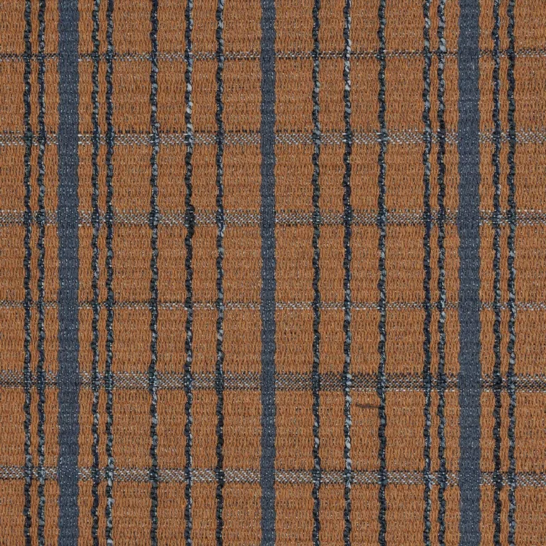 Schumacher 87692 Merrick Performance Plaid Sepia fabric swatch