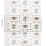 Schumacher 82890 Merrifield Sampler Document fabric swatch