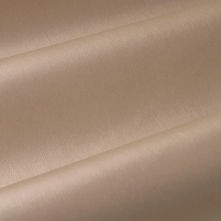 Schumacher 86991 Metallic Vegan Leather Outdoor Dune fabric swatch