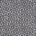 Schumacher 177360 Mezza Luna Black fabric swatch