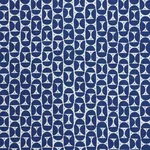 Schumacher 177363 Mezza Luna Blue fabric swatch