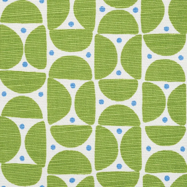 Schumacher 177362 Mezza Luna Leaf fabric swatch