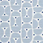 Schumacher 177361 Mezza Luna Sky fabric swatch