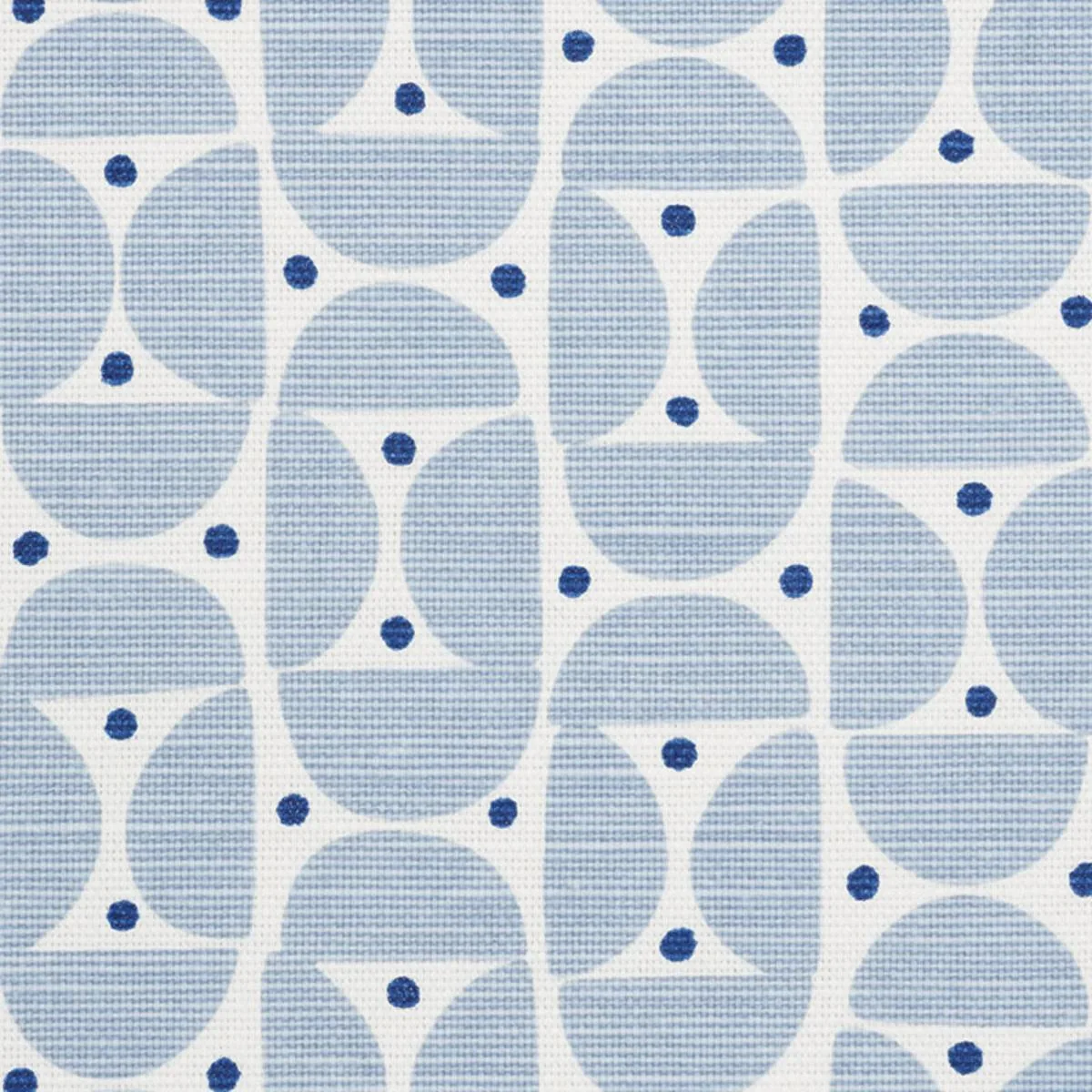 Schumacher 177361 Mezza Luna Sky fabric swatch