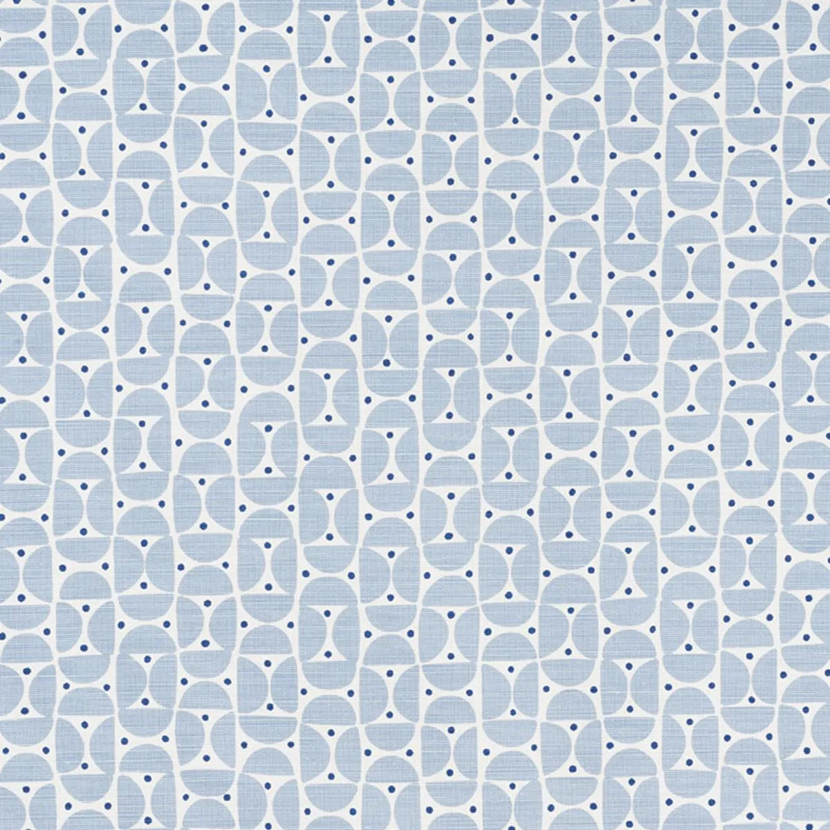 Schumacher 177361 Mezza Luna Sky fabric swatch