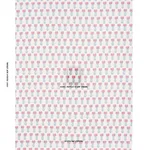 Schumacher 181392 Mia Tulip Delft & Crimson fabric swatch