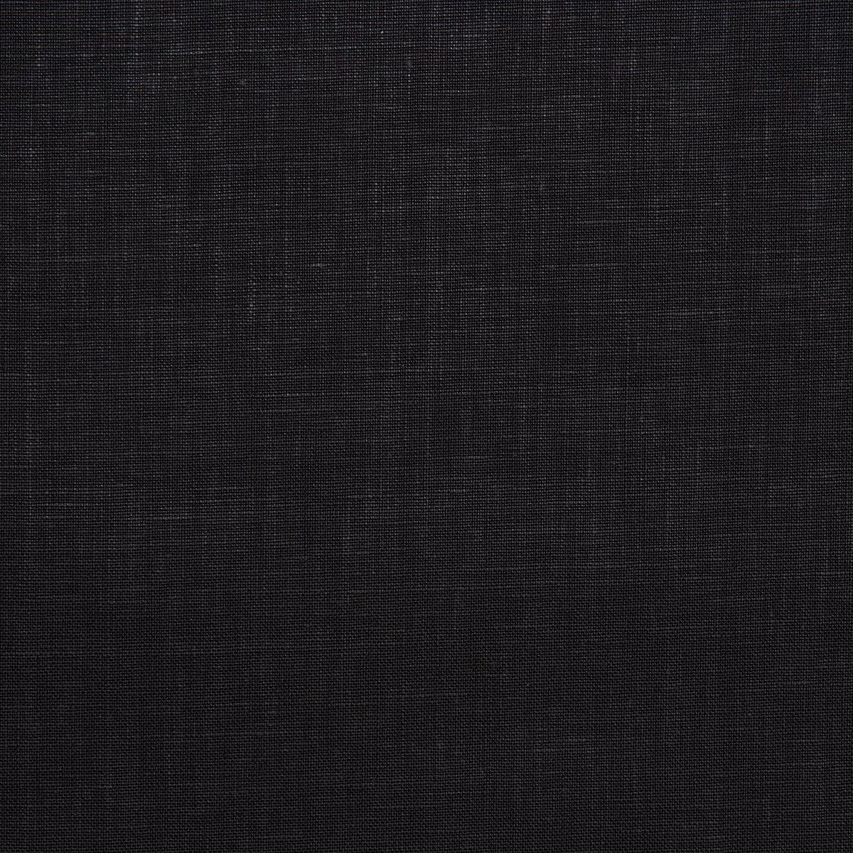 Schumacher 83041 Middleton Linen Black fabric swatch