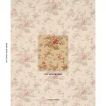Schumacher 183132 Midsummer Hollyhock Beige fabric swatch