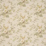 Schumacher 183131 Midsummer Hollyhock Citron fabric swatch