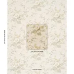 Schumacher 183131 Midsummer Hollyhock Citron fabric swatch