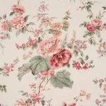 Schumacher 183130 Midsummer Hollyhock Rose fabric swatch