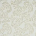 Schumacher 78720 Milena Paisley Natural fabric swatch