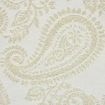 Schumacher 78720 Milena Paisley Natural fabric swatch