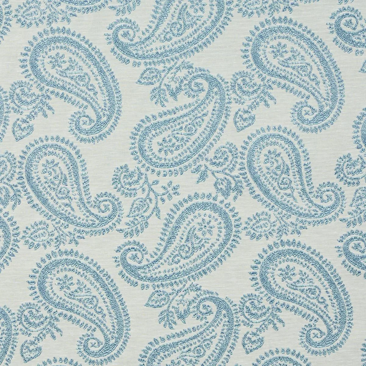 Schumacher 78721 Milena Paisley Sky fabric swatch