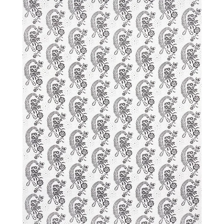 Schumacher 177211 Millicent Blackwork fabric swatch