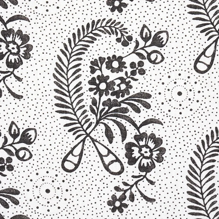Schumacher 177211 Millicent Blackwork fabric swatch