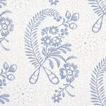 Schumacher 177212 Millicent Delft fabric swatch