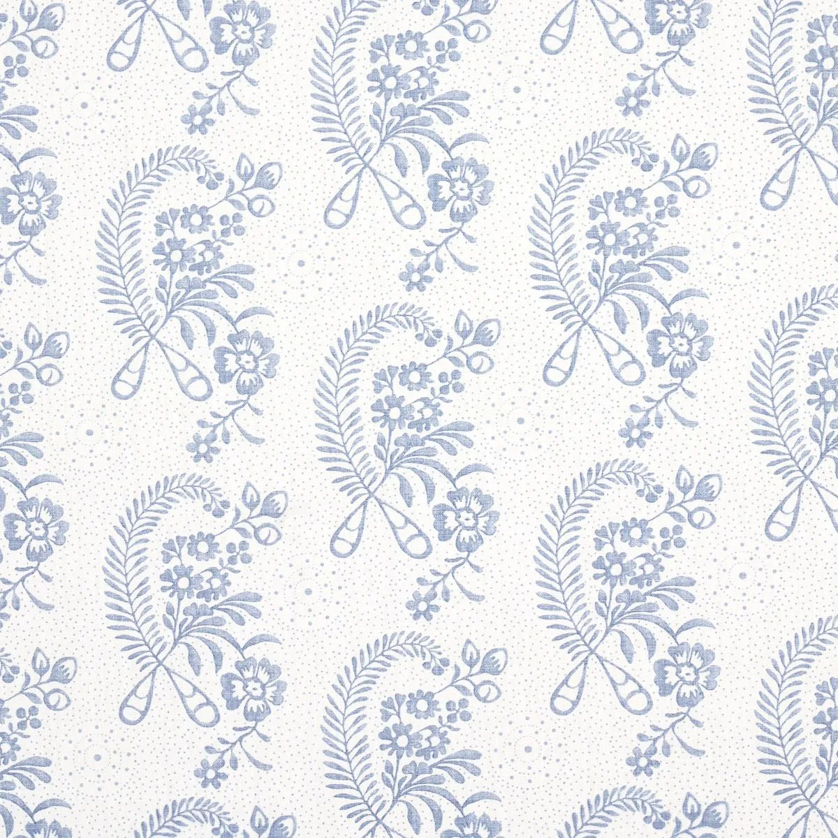 Schumacher 177212 Millicent Delft fabric swatch