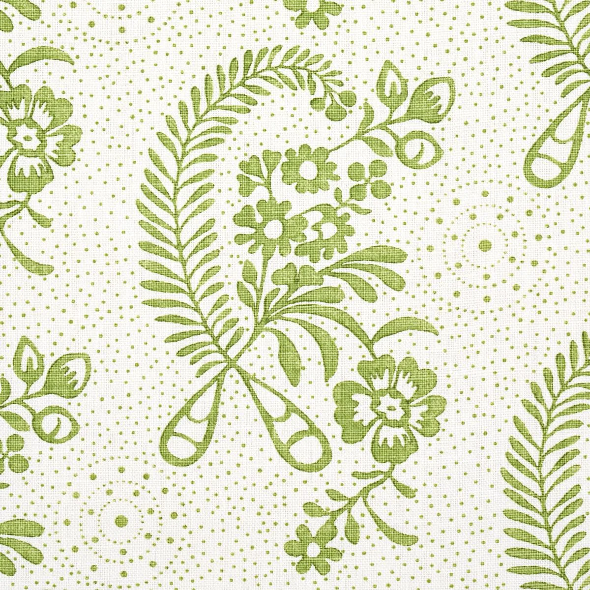Schumacher 177213 Millicent Leaf fabric swatch