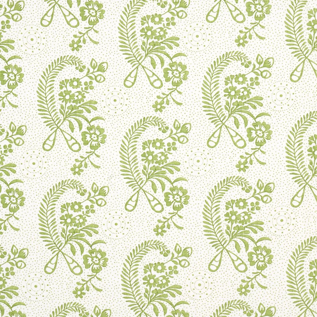 Schumacher 177213 Millicent Leaf fabric swatch