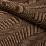 Schumacher 83271 Milo Wool Herringbone Espresso fabric swatch