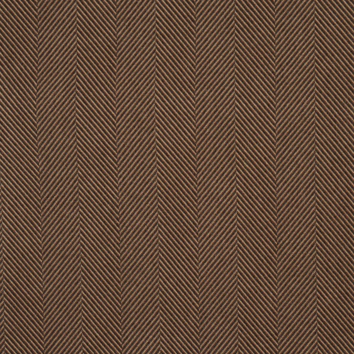 Schumacher 83271 Milo Wool Herringbone Espresso fabric swatch