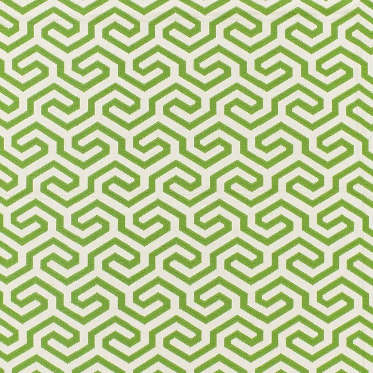 Schumacher 66883 Ming Fret Grass fabric swatch