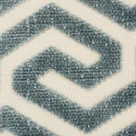 Schumacher 73100 Ming Fret Velvet Mineral fabric swatch