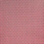 Schumacher 73105 Ming Fret Velvet Red fabric swatch
