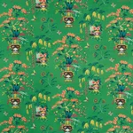 Schumacher 176731 Ming Vase Jade fabric swatch