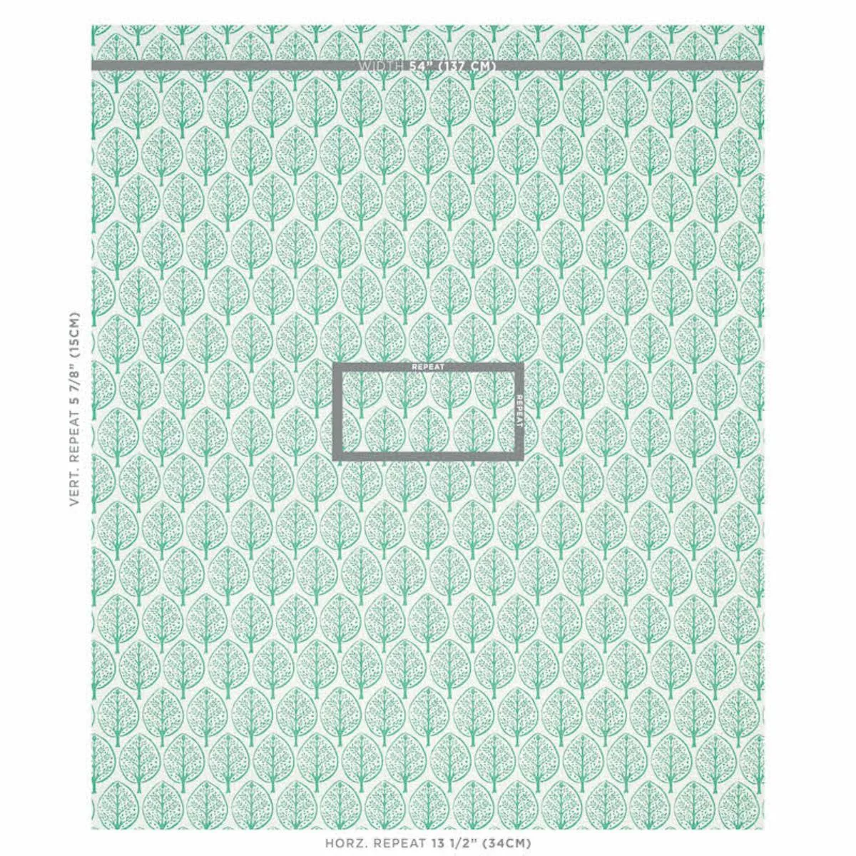 Schumacher 179140 Mini Burchettes Sea Glass fabric swatch